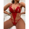 Sens Kırmızı Erotik Kadın Seksi İç Çamaşırı Dantel Fiyonklu İp Detaylı Fantazi Babydoll Gecelik Alt Üst Takım