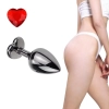 Siyah Paslanmaz Metal Kalpli Anal Plug