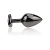Siyah Paslanmaz Metal Kalpli Anal Plug
