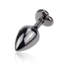 Siyah Paslanmaz Metal Kalpli Anal Plug