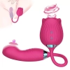 SUCKER ROSE Titreşimli G-Spot Tapping ve Klitoris Emiş Güçlü 3 in 1 Vibratör