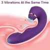 Sunn Curve Klitoris Emiş Vajinal Tıklatma ve Titreşimli 3 in 1 Vibratör