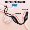 Testis ve Penis Halkalı Titreşimli Perine ve Prostat Uyarıcı Anal Plug Vibratör