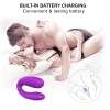 Vebe Güçlü Titreşimli İlişki Anında Kullanılabilir Çiftlere Özel G Nokta ve Klitoris Uyarıcı Vibratör