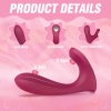 WHALE Klitoris ve G Spot Uyarıcı Giyilebilir 2 in 1 Panty Vibratör