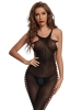 Yanları Yırtık Detaylı Özel Bölgesi Açık Askılı Seksi Vücut Çorabı