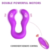 Yeain Uzaktan Kumandalı Strapless Çift Titreşimli Kıskaç Şeklinde Çatal G Spot Vibratör